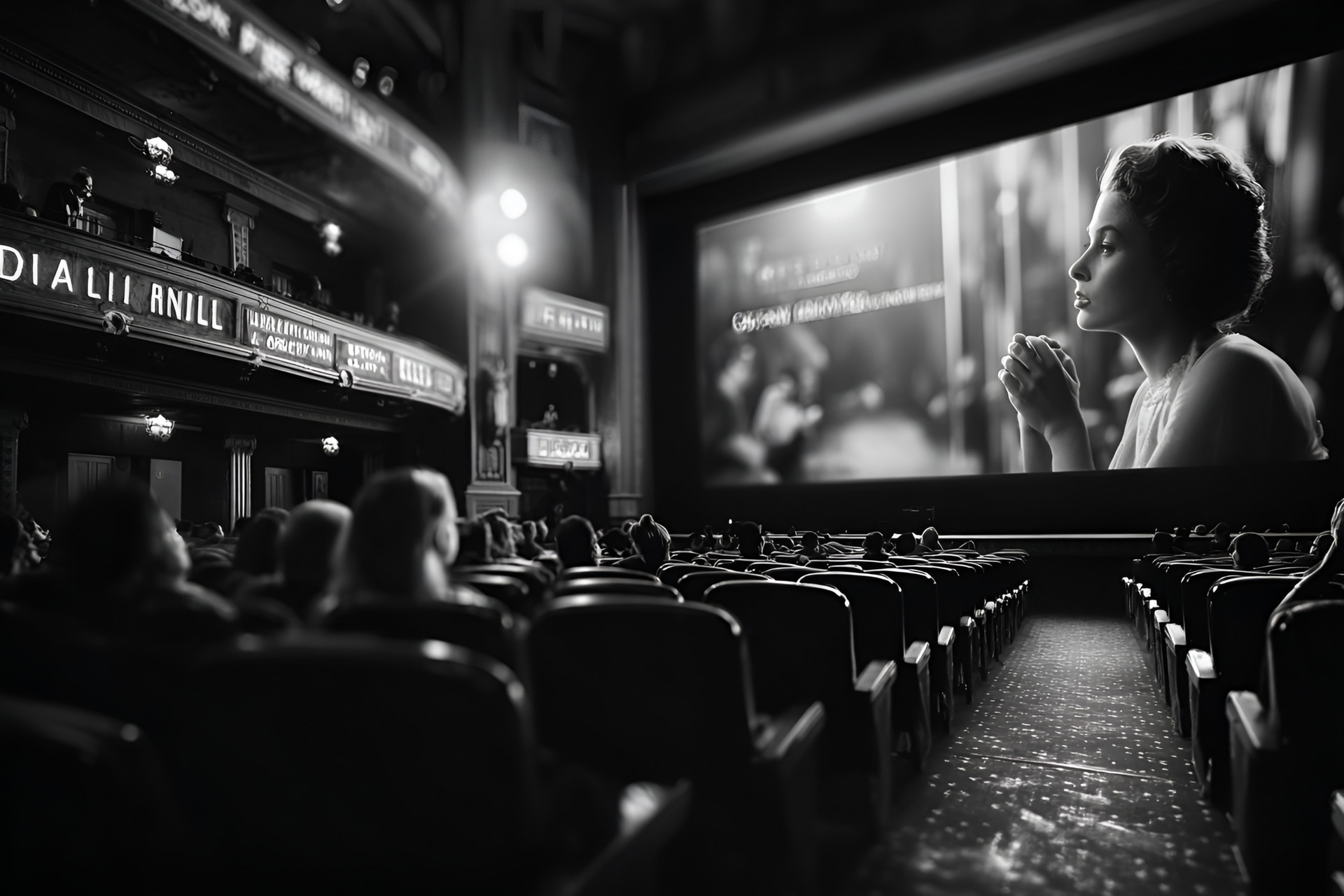摄图网_602681033_经典黑白电影在电影屏幕上的播放画面(非企业商用).jpg
